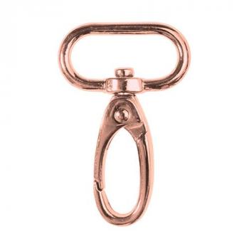 Metall-Karabiner 2,5cm  Breite Rosegold